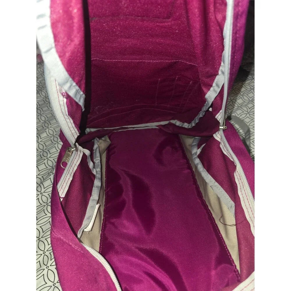Burgundy maroon classic jansport full size backpack bookbag purse bag tote!